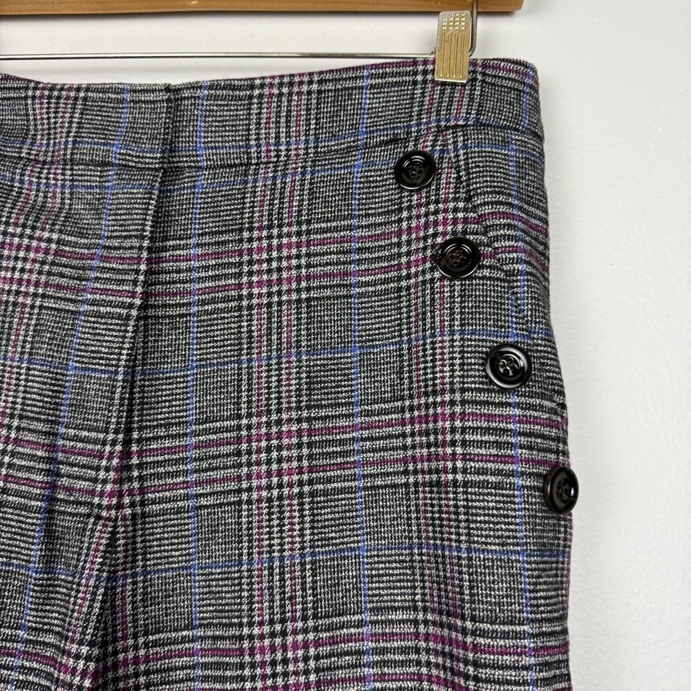 Veronica Beard Plaid Wool Brock Blazer Tuli Wide Pants Set - Picture 8 of 10